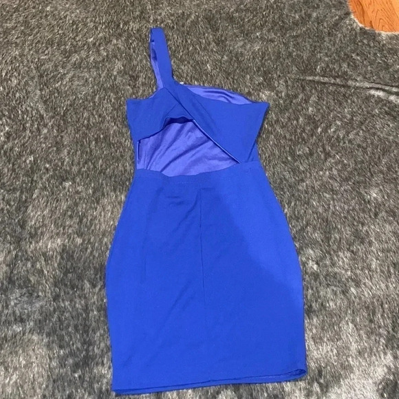 Fashion Nova blue xtra small one shoulder mini dress - Picture 5 of 12